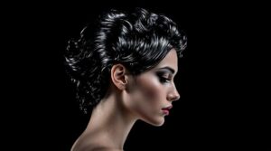 sculpted wet hairstyle trend