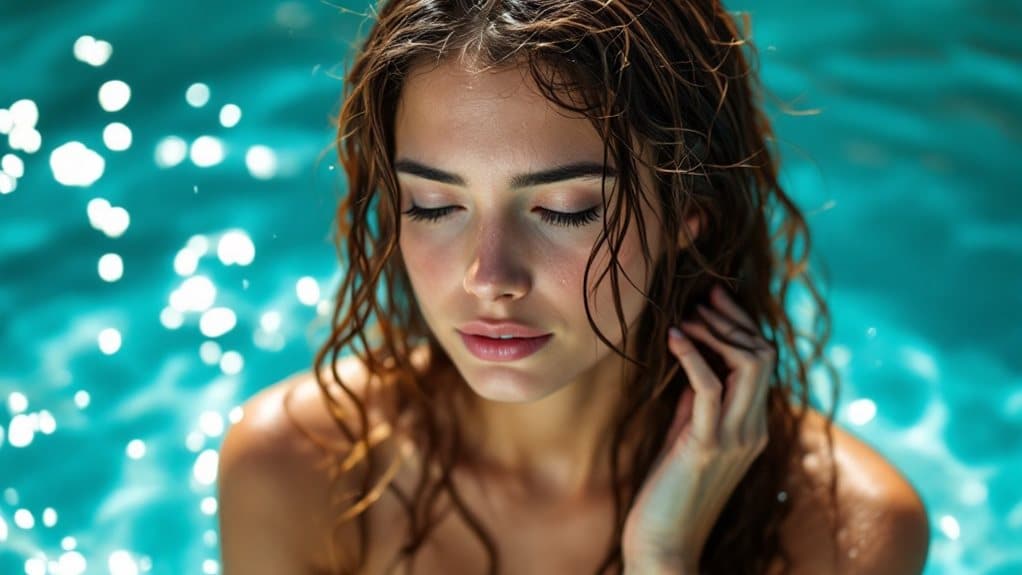 chlorine water damages hair