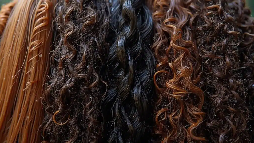 hair types and washing effects