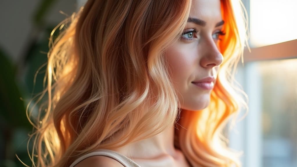natürlich aussehendes rotes Haar