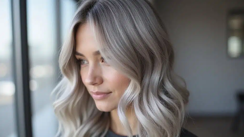 aschblondes Haar Eleganz