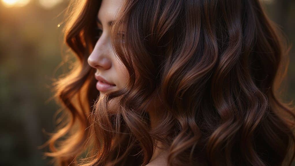 schokoladenbraune Haare Eleganz