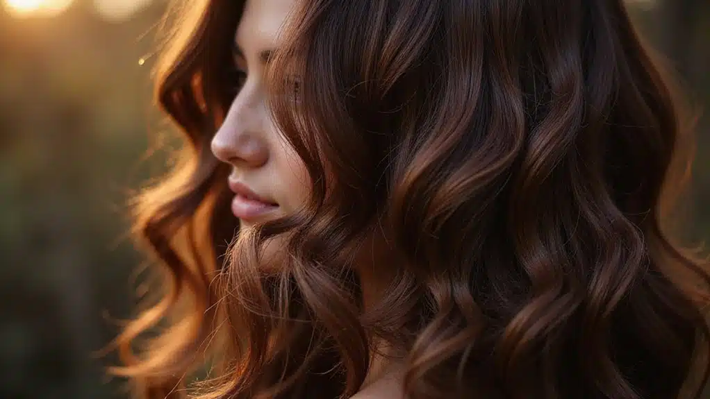 schokoladenbraune Haare Eleganz