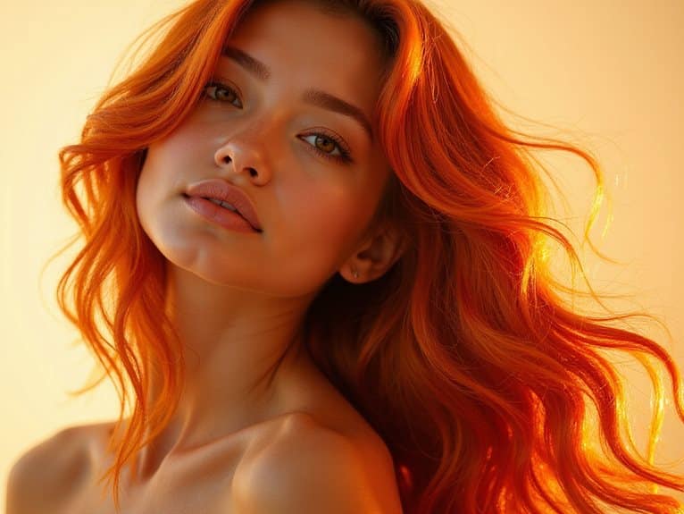 feurige Haarfarben-Trends