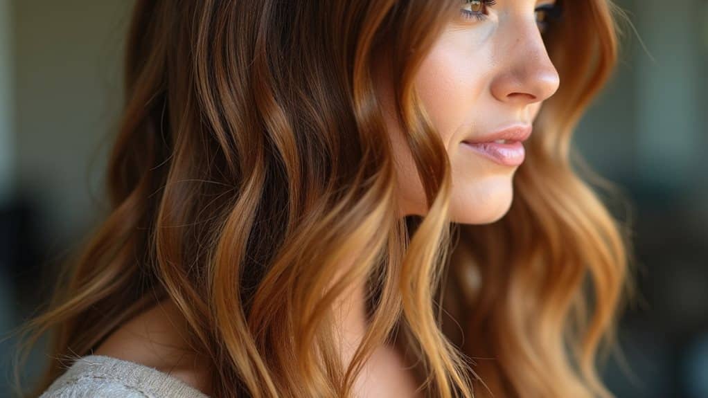 goldbraunes Haar Eleganz
