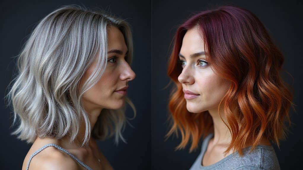 Optionen für die Verwandlung grauer Haare
