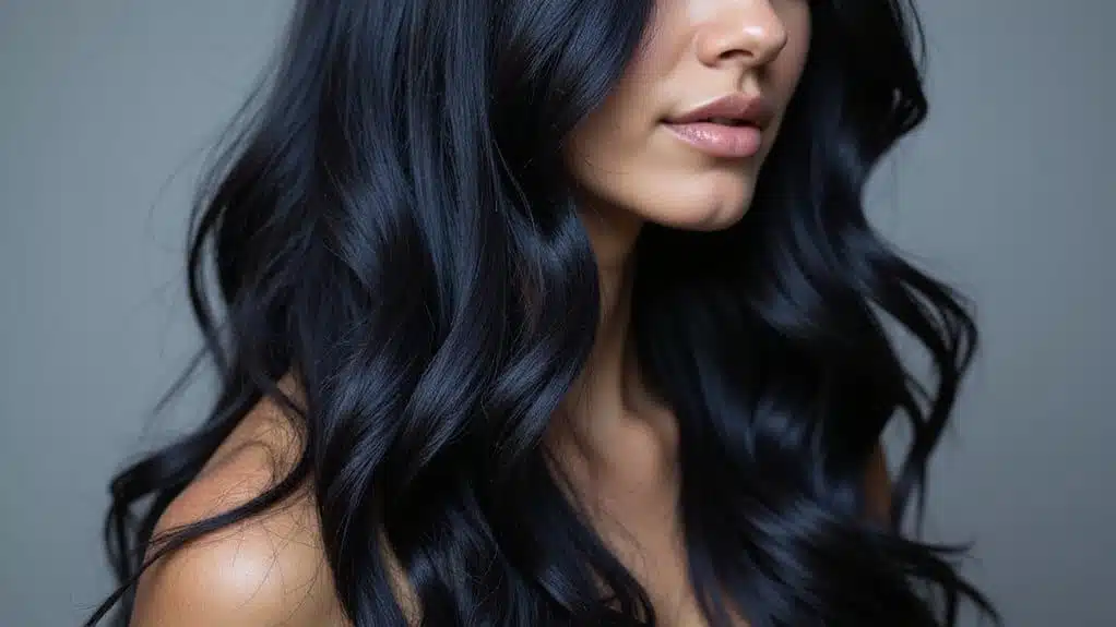 temporäre schwarze Haarfarbe