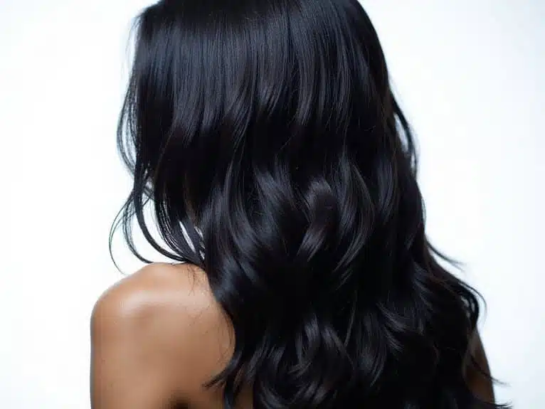 temporäre schwarze Haarfarbe