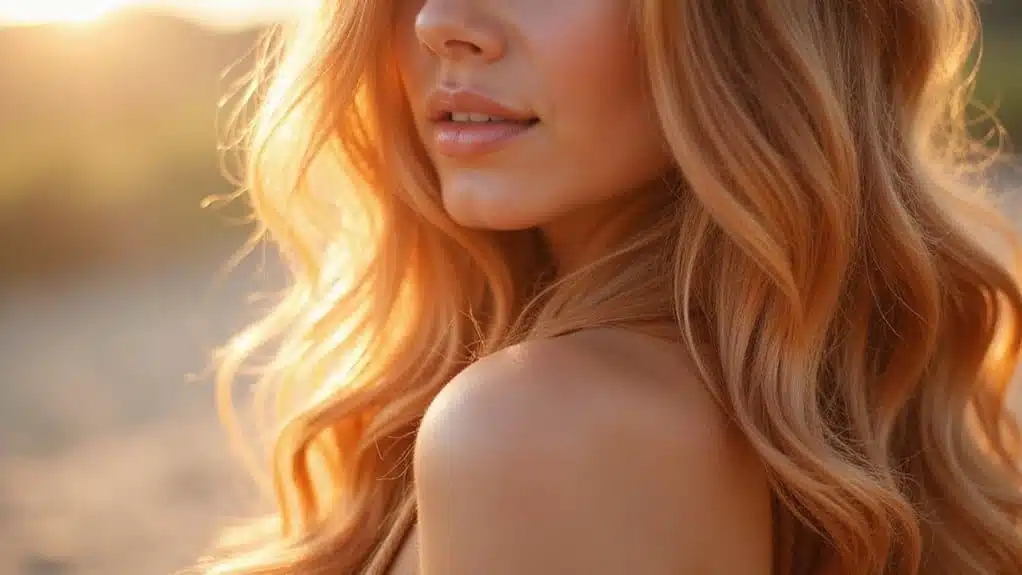 erdbeerblonde Haarpflege