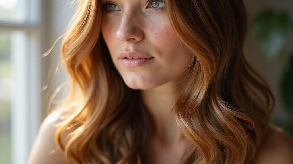 honigbraune Haare Eleganz