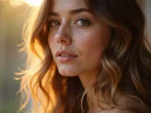 unglaubliche feminine blonde Ausstrahlung