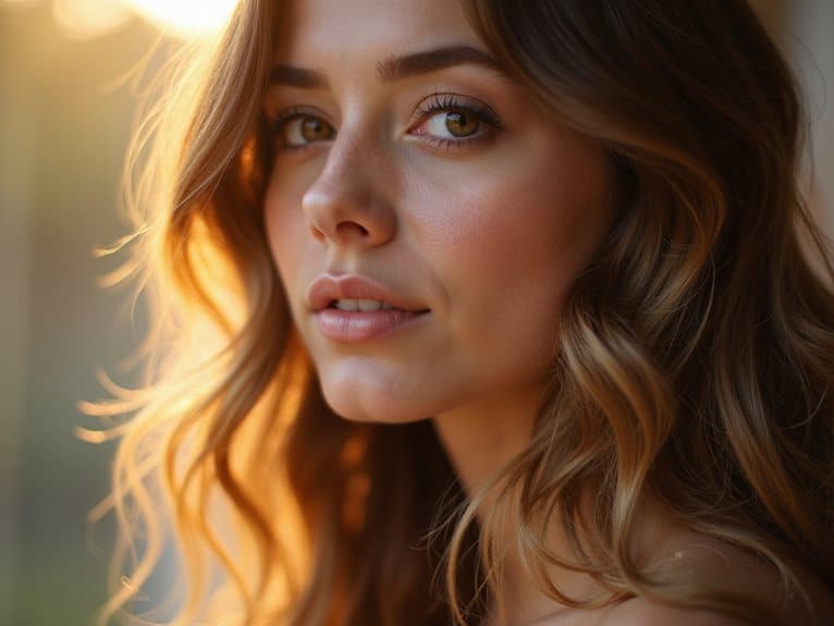 unglaubliche feminine blonde Ausstrahlung
