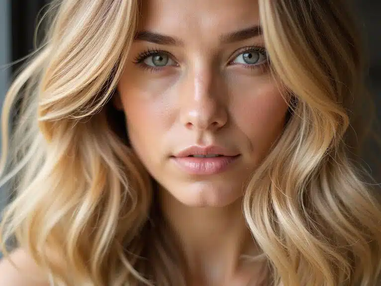Helle Akzente: Mittelblondes Haar
