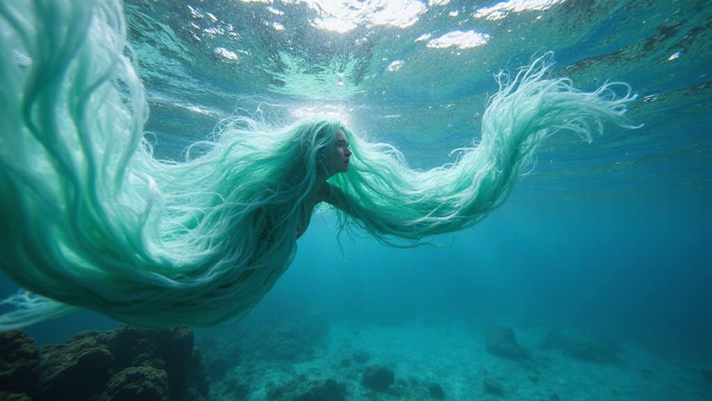Meerjungfrauen-Haarfarben-Transformation