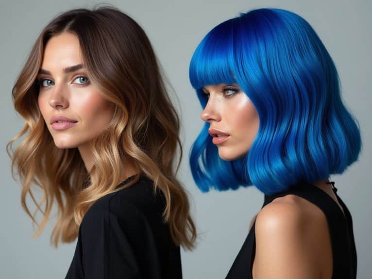 mokka mousse and kobaltblau hairstyles
