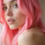 Temporäre rosa Haarfarbe: Farbe, die auffällt