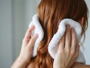 Haare richtig mit dem Handtuch trocknen
