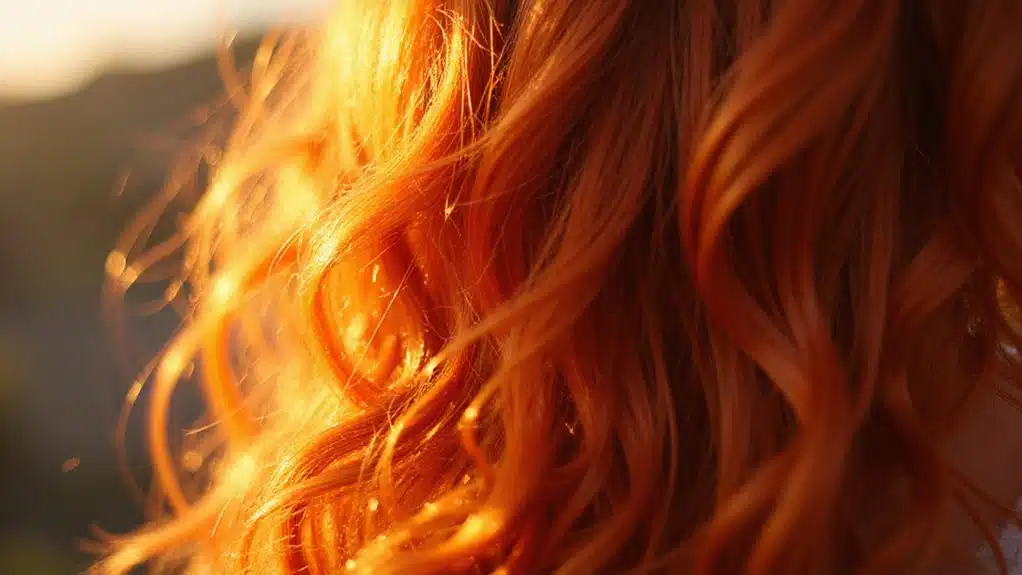 transformative rote Haarfarbe