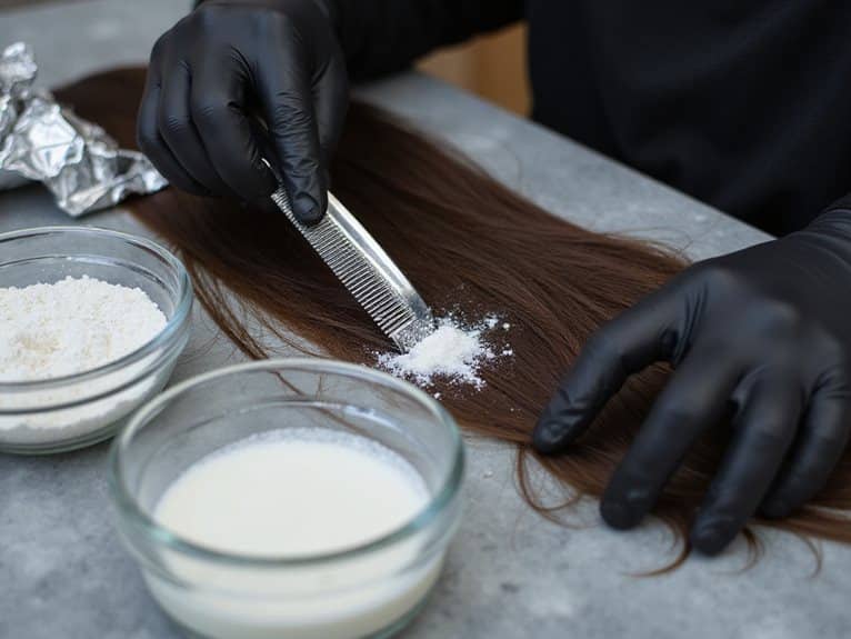 Anleitung zum Weißfärben der Haare