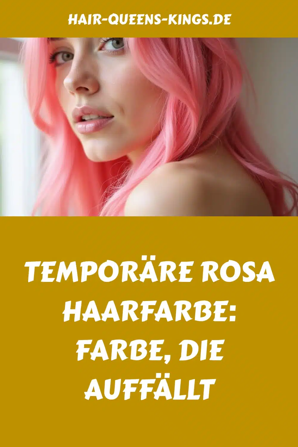 Temporäre rosa Haarfarbe: Farbe, die auffällt Temporaere rosa Haarfarbe Farbe die auffaellt generated pin 5091