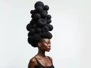 Haare in Kunst verwandelt