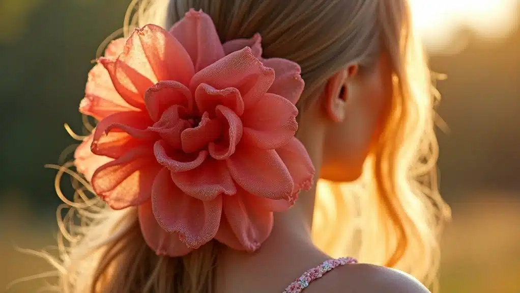 übergroße Blumen-Haarschmuck