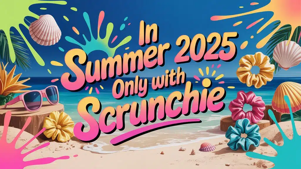 Im Sommer 2025 Nur Mit Scrunchie summer 2025 scrunchie trend 5h778