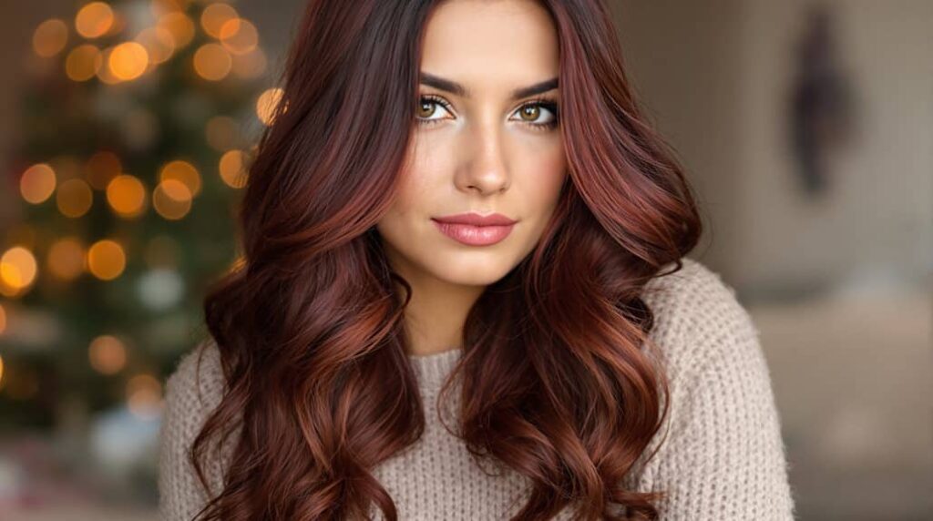 Feiertagshaarfarbenpflege