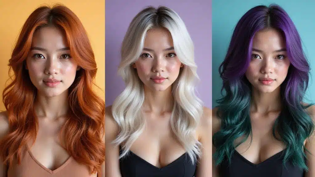 Frühlingshaarfarben-Trends