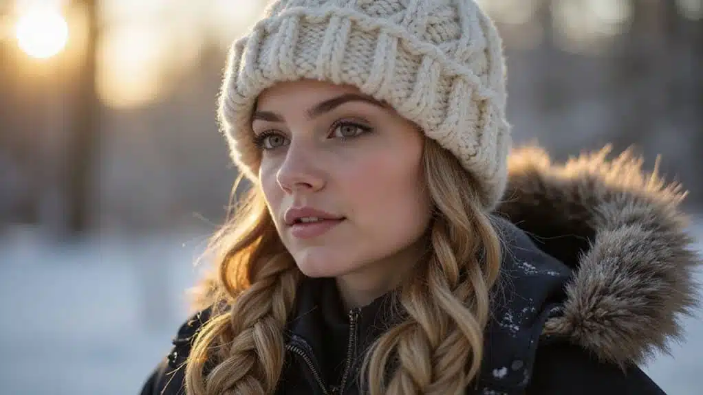 geflochtene Winter-Frisuren-Lösungen