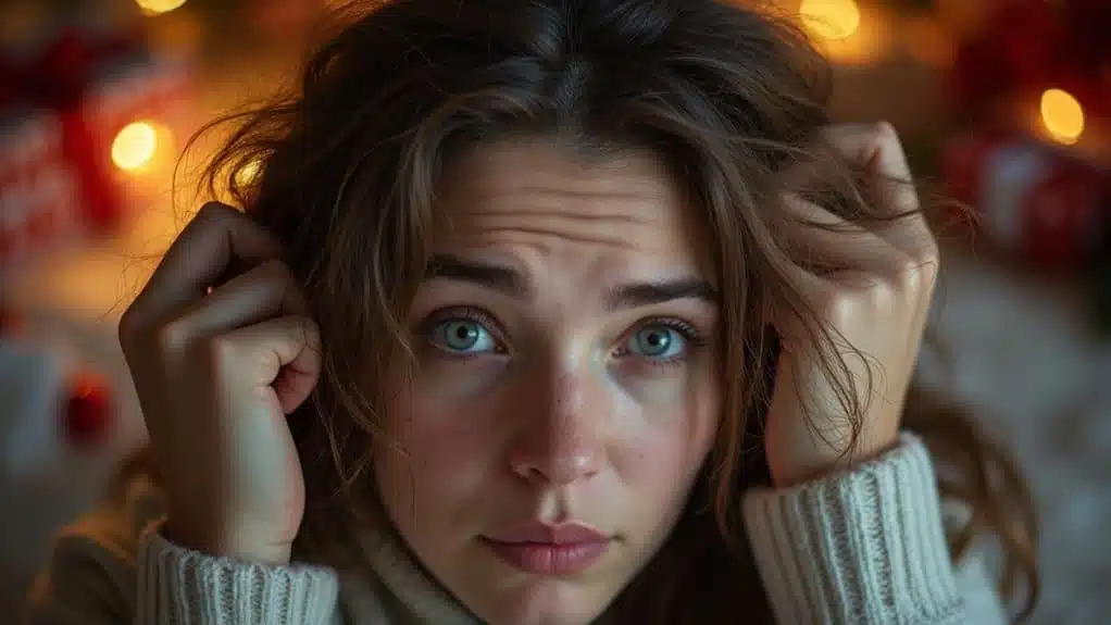 Feiertagsstress schadet den Haaren