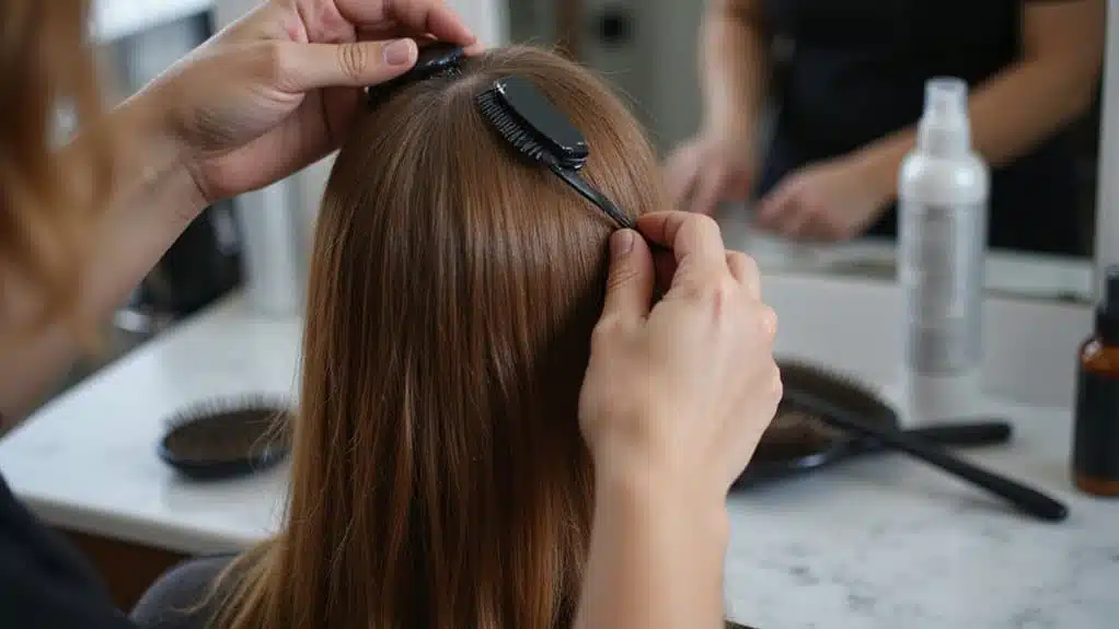 professionelle Volumen-Haartechniken