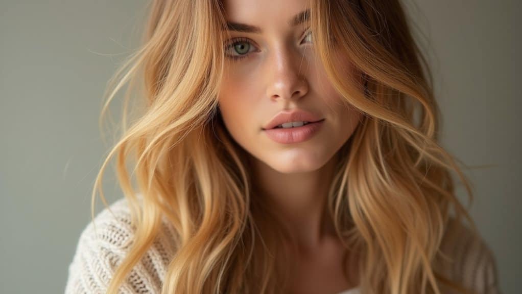 warme nostalgische blonde Töne