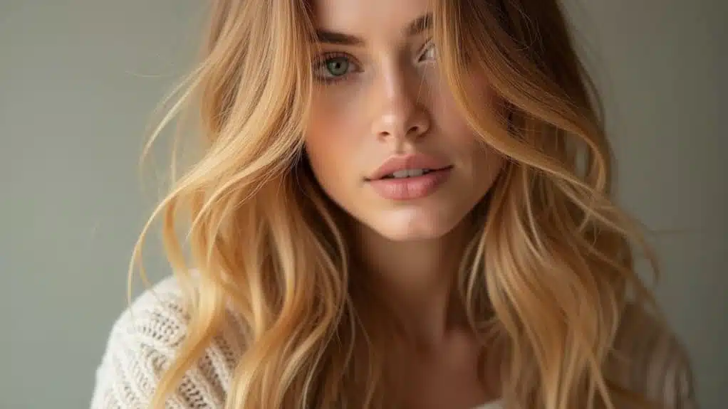 warme nostalgische blonde Töne