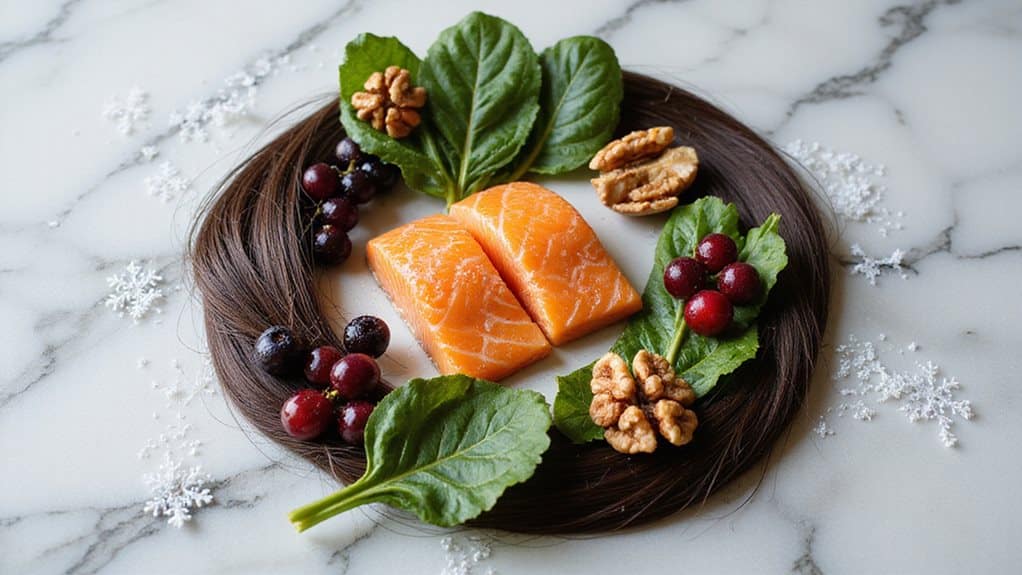Winterernährung für Haarwachstum
