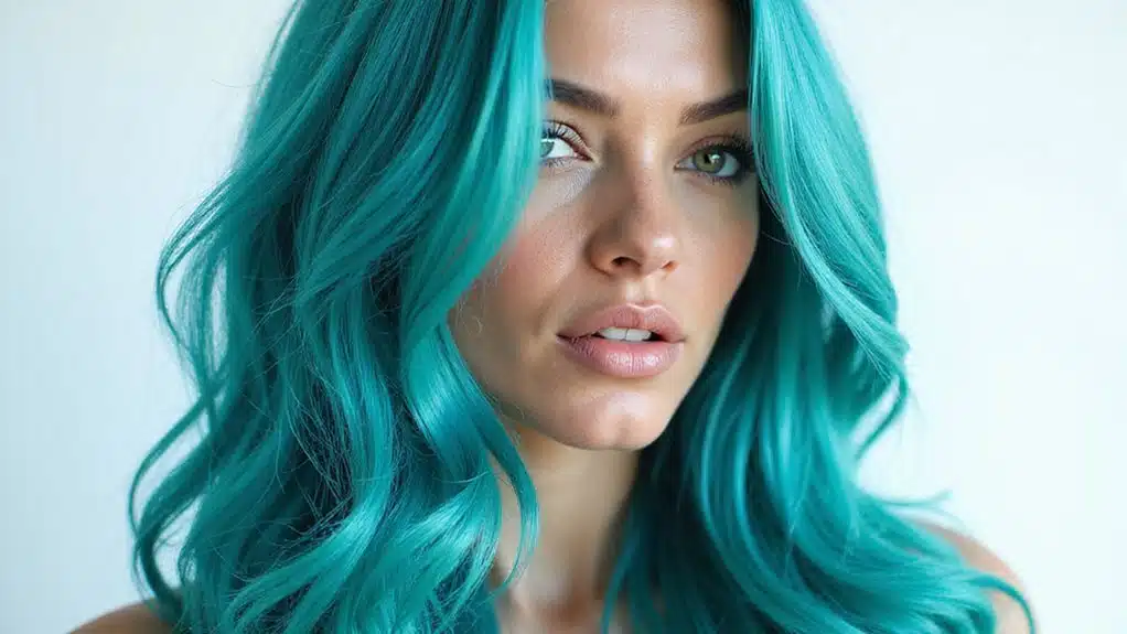 Hair Queens & Kings: verwandelnde türkise Haarfarbe verwandelnde türkise Haarfarbe