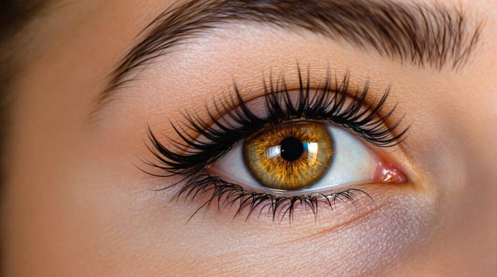 schöne Augen mit Farbe