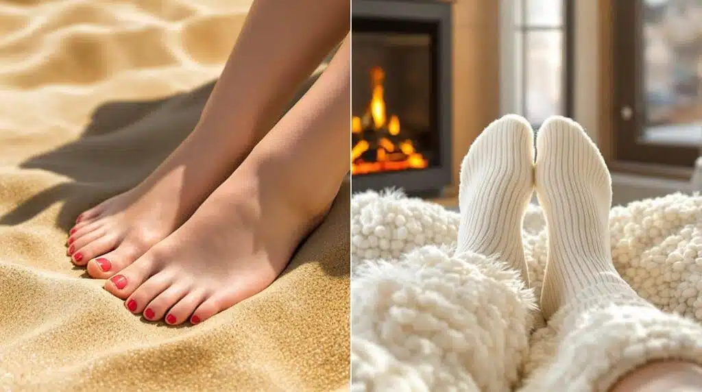 Sommer oder Winter – Wie du deine Füße schön und gepflegt hältst