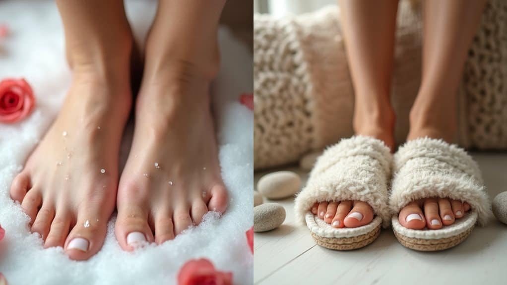 ganzjährige Fußhygiene-Praktiken