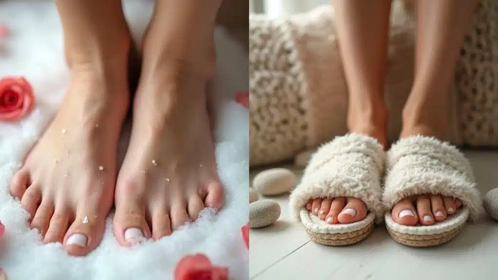 ganzjährige Fußhygiene-Praktiken