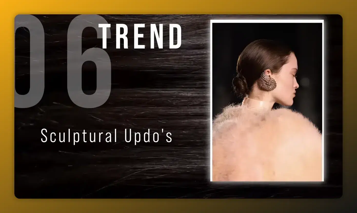 Hair Queens & Kings: Profilaufnahme eines Models mit glatt gestecktem, skulpturalem Dutt in beleuchtetem Rahmen Profilaufnahme eines Models mit glatt gestecktem, skulpturalem Dutt in beleuchtetem Rahmen